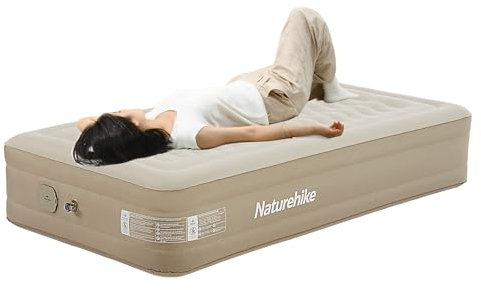 Naturehike Luftmatratze (für 1 Personen) 36cm mit Integrierter Pumpe Selbstaufblasende Campingmatratze Einzelperson (195x97x36cm) für Camping, Zuhause & Reise