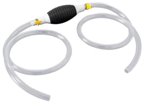 Anneome Siphonpumpe Für Kraftstoffübertragung Manuelle Handpumpe Mit Schlauch Robuste Gummikonstruktion Vielseitig Für Öl Und Benzin Geeignet Einfach Zu Bedienen