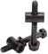 2PCS Bike Seatpost Screw, M5 × 40mm Cycling Bolts DIY Replacement Parts, Seat Post Fixing Screw for Bicycle Seat Tube (black)