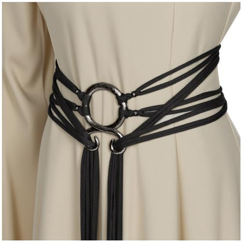 Joukavor Viking Troll Cross Seilgürtel - Mittelalterlicher nordischer Hexengürtel für Damen