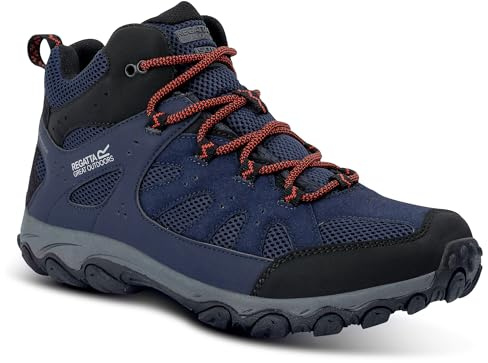 Regatta Mens Edgepoint IV Mid Walking Boots Waterproof Breathable Hiking Footwear