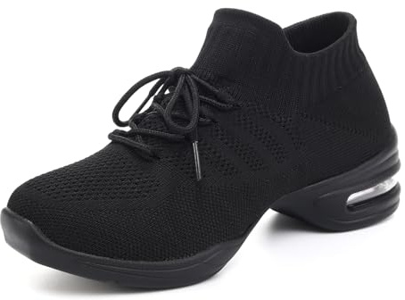 ZYXWVU Sport Outdoorschuhe Tanzschuhe Damen mit Luftkissen Fitness Sneaker Gymnastik Training Schuhe