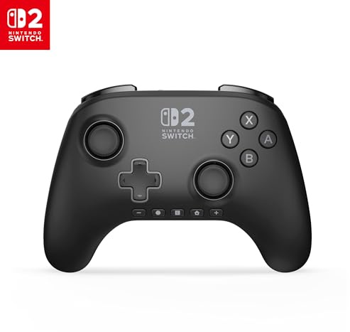 PowerA Controller senza fili Advantage per Nintendo Switch 2 - NeroCon licenza ufficiale, effetto Hall, pulsanti mappabili, controller pro, Pulsante C, comandi di movimento