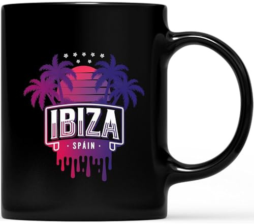 Keramik Kaffeetasse Ich Wäre Lieber In Ibiza – Vintage-Souvenir Aus Spanien Personalisiert Becher Keramik Mit Griff Tasse Für Jubiläum Zuhause Mokka