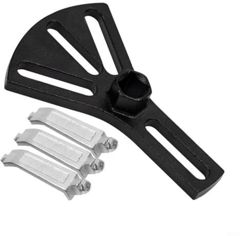 Metal Fuel Pump Lock Ring Removal Tool for Mercedes-Benz, Adjustable Wrench for Fuel Tank Cap Repair Kit, Black Hand Tool for Automotive Maintenance