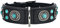 HUNTER SIOUX Hundehalsband, Leder, indianischer Stil, mit Schmucksteinen, 50 (S-M), schwarz