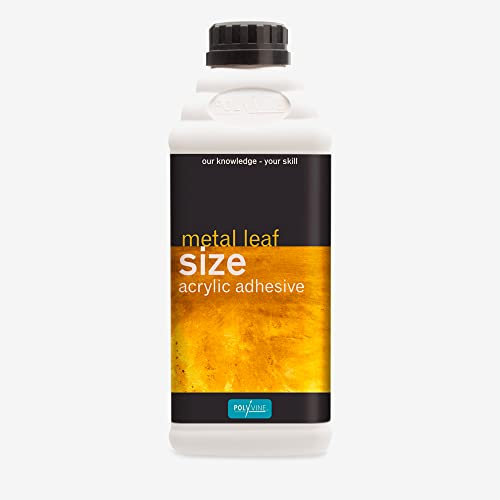 Polyvine Acrylic Gold Size 1Litre For all metal leaf