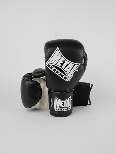 METAL BOXE Gants de Boxe Initiation Noir 06 oz