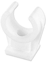 25 Stück Rohrclip einfach aus Kunststoff - 16/18 mm