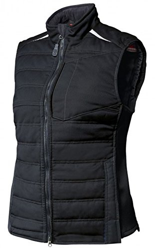 BP 1994-570-32-M Thermo-Weste für Frauen, Schlanke Silhouette, gepolstert mit gestepptem Thermofutter, 250,00 g/m² Stoffmischung mit Stretch, schwarz, M