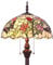 Bieye L31408 65 pouces Papillon Lampadaire en verre teinté Tiffany style