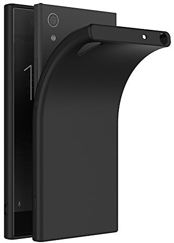 COPHONE® Coque Noir Compatible avec Sony Xperia XA1 Ultra, Housse Etui Noir en Gel TPU Silicone Souple Ultra Mince avec Anti Choc pour Sony Xperia XA1 Ultra