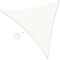 SUNNY GUARD Vela ombreggiante Impermeabile 3x3x3m Tenda a Vela Triangolare,Tenda da Sole per Esterno Protezione Raggi UV per Giardino Esterno terrazza, Crema