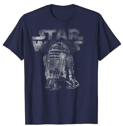 Star Wars R2-D2 Turning Faded Logo T-Shirt