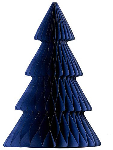 coopz Weihnachtsschmuck Tanne groß Papier Aufsteller Weihnachten Baumschmuck, Farbe:blau