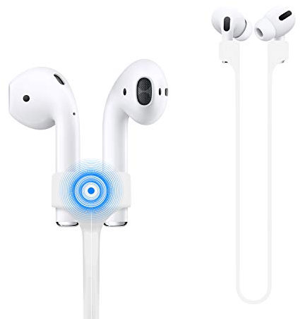 ABCOOL Compatible for Magnetic Anti-Lost Strap AirPods 1 2 3 Pro Accessory - Colorful Soft Sport String Tether Lanyard, Running Silicone Wire Cable Connector, Silica Gel Neck Rope Cord