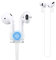 Deexeen Compatible for Magnetic Anti-Lost Strap AirPods 1 2 Pro Accessory - Colorful Soft Sport String Tether Lanyard, Running Silicone Wire Cable Connector, Silica Gel Neck Rope Cord - White