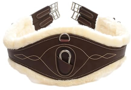Kentucky - Lammfell Gurt Anatomisch Braun 115 cm