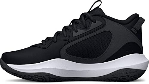 Under Armour Unisex Grade School Ua Lockdown 6 Basketball Shoes Court Performancence, Black, 36.5 EU