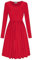 Mustwearit New Womens Ladies Frankie Smock Swing Skater Dress Ladies Flared Ruched Gathered Waist Dress UK 8-26