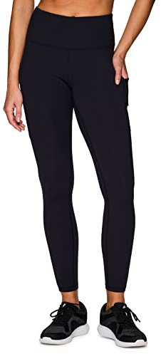 Avalanche Damen Super Soft Cargo Wandern Gym volle Länge Leggings mit Taschen, Peached Black, S