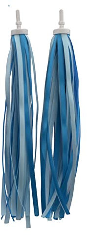 Egurs Fahrradlenker Streamer 1 Pair Kinder Fahrrad Luftschlangen Fahrrad Griffe Ribbon Bunte Quasten Bänder Dekoration Kids Fahrrad Zubehör Kinder Roller Deko für Jungen Mädchen Navy blau