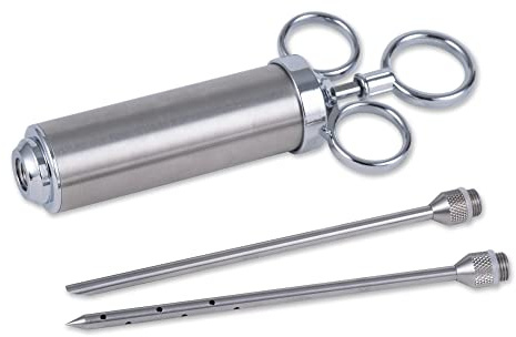 RSVP International Endurance Kitchen Tool Collection Marinade Injector with Interchangeable Needle Tips, 7x3, 2 oz Capacity