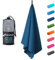 Fit-Flip Microfaser Handtücher - kompakt und leicht - Mikrofaser Handtuch schnelltrocknend - als Reisehandtuch, Sporthandtuch, Strandtuch - Badetuch groß (1x 140x70cm, Azure Blue)