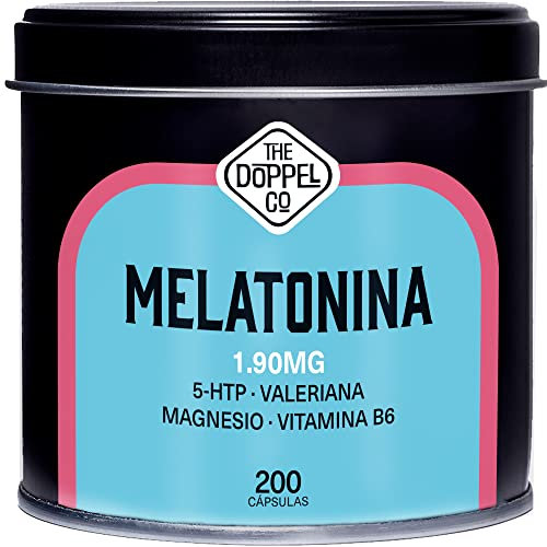 Mélatonine 1,9 mg - 200 Gélules de 790 mg - Bien Dormir, Cure + 6 mois - Mélatonine avec 5HTP, Magnésium, Valériane, Vitamine B6 - Cachet pour Dormir, Stimule Sommeil et Sérotonine