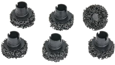 SW-Stahl 10359L-2 Ersatzreinigungsscheiben für Radnabenschleifer - 6 Stück | Schleifscheiben 40 mm Ø - Ersatzbürsten zur Rostentfernung - Zubehör für Radnaben-Reinigungsbürste Set 10359L