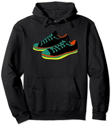 Künstlerisches Sneaker-Schuh-Design Pullover Hoodie