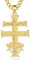 AEONSLOVE Caravaca Kreuz Kette Silber 925 Kreuzkette Silber Herren Kruzifix Halskette Damen Caravaca Medaille Jesus Anhänger Religiöse Geschenke Schutzamulett Christlicher Schmuck Herren (Gold)