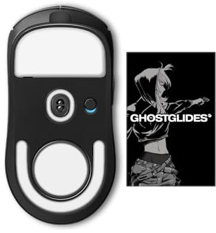 GhostGlides EDGERUNNER Pieds de souris micro-incurvés pour souris GPX2 G PRO X Superlight 2 PTFE Mise à niveau Esports