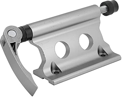Tbest Fahrrad-Vorderradgabel-Befestigungsclip, Fahrradgabelhalterung, Schnellspanner, Fahrradblock, Vorderradgabel, Fester Clip, Gepäckhalter (Tiefes Titan)