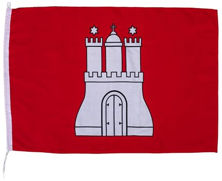 Netflags Flagge Hamburg 100 x 150 cm Schiffsflagge mit 160 g/qm Stoffgewicht