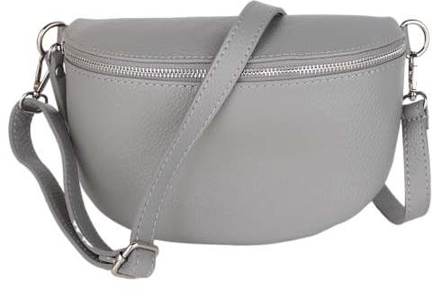 MIRROSI® Bauchtasche Damen, Made in Italy, Echtleder Umhängetasche Echtes Leder, Brusttasche, Crossbody Bag aus Echtem Leder, in 3 Größen erhältlich