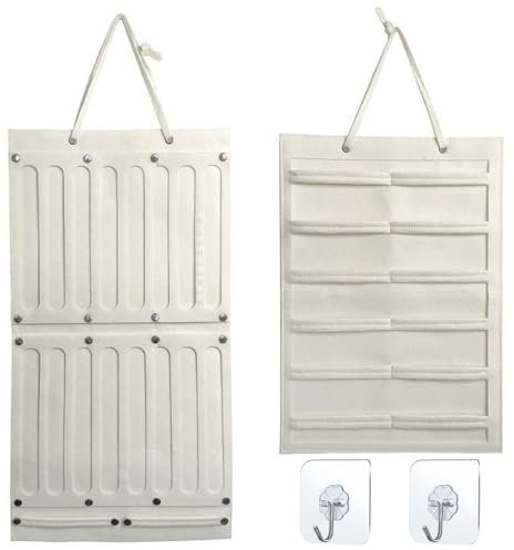 Sasibiyb 2 Pcs Hängender Haarspangen Organizer Wand Hängende Schmuck Organizer Mädchen Weiß QLAZW0047
