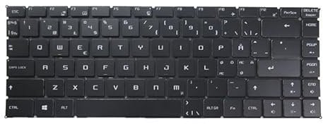 Laptop Backlit Keyboard For MSI GF63 Thin 9RC 9RCX 10UC 10UD 10SC 10SCX 10SCXR 10SCSR Nordic NE Black Without Frame New