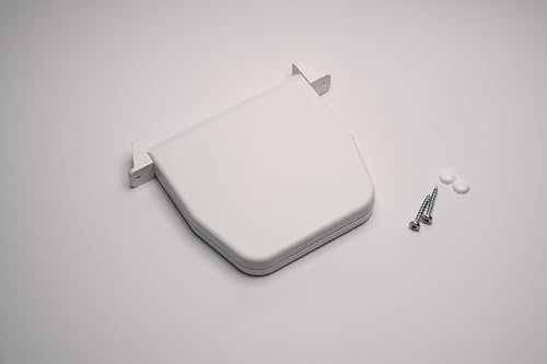 TESO Enrouleur de sangle (pour Minigurt 14 mm de large) - Montage en saillie avec système de charnière en blanc (sans sangle)