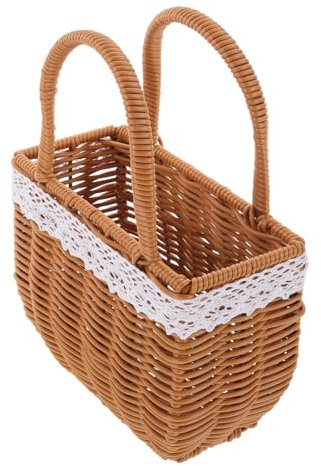 KITANDOVE Handtasche Korb Geldbörse Für Frauen Gewebte Tragetasche Für Frauen Mesh Korb Stroh Geldbörsen Clutch