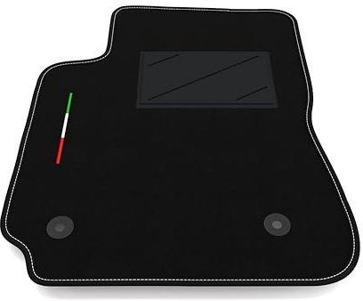 Tappetino Auto SOLO LATO GUIDA 1pz compatibile con Citroen C4 Cactus 2018-2021 | 1 tappeto su misura in moquette, bandiera Italia