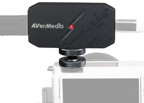 AVerMedia 4K60 HDMI Capture Card für DSLR, Camcorder, GoPro, Geringe Latenz für Live-Streaming & Videokonferenzen mit OBS, Zoom, Twitch, Kompatibel mit Windows, Mac, iPad und PC – CamStream 4K BU113G2