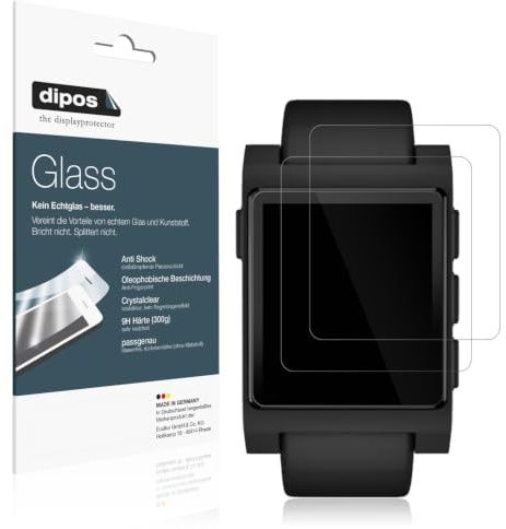 dipos I 2x Screen Protector compatible with Pebble Core 2 Duo Flexible Glass 9H Display Protection