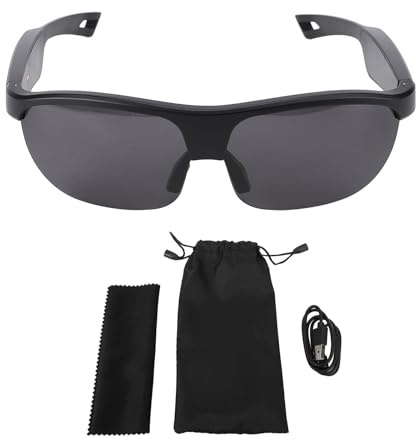 Smart Brille für Männer & Frauen, AI -Übersetzungsbrille mit über 100 Sprache Echtzeitübersetzung, Polarisierter Bluetooth Glassess mit Mikrofon & Lautsprecher für Reisen,