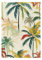 Ensemble de drapeaux de jardin avec palmiers jaunes, rouges et verts - Bannière de Noël pour décoration de terrasse - 71,1 x 101,6 cm - Double face
