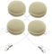 HAMPPLIES 4pcs Macaron Shaped Screen Cleaning Cloths for Electronics Soft Microfiber Wipes for Phones Glasses and Lenses Lightweight Portable and Reusable Screen Scrubber
