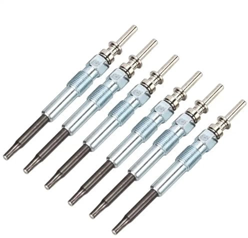 4/6 Stück Glühkerzen for Dieselheizungen, Ersatz 12237786869, for BMW, 3er, 5er, 6er, 7er, X3, X5, X6, Glühkerze for Metallheizungen 0250402002(6 pcs)