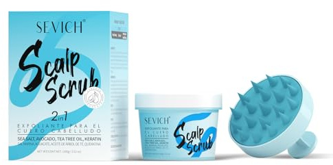 Gowwim Kopfhautpeeling Zur Schuppenbehandlung Mit Silikon-Kopfhaut-Massagebürste，scalp Scrub 100g，wirksame ölkontrolle Und ölentfernung, Tiefenreinigung Der Kopfhaut Geeignet für fettige Kopfhaut