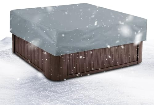 Jingyash Copertura Protettiva Per Spa,Impermeabile Quadrato Di Ricambio Con Protezione UV - Coperture Spa Per Vasca Idromassaggio,Per Giardino Esterno Cortile Posteriore Pontile Laterale Piscina