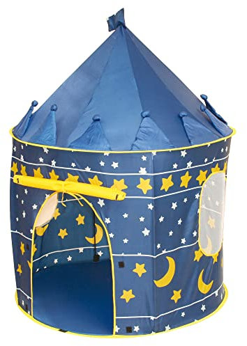 roba Spielzelt, Kinderzelt 'Mond und Sterne', Spielhaus aus Stoff, inkl. Tasche